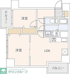 ISMOMIYA 2LDKの間取図画像