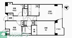 ファーストパレス与野本町 3LDKの間取図画像
