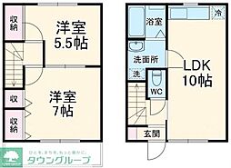 ファインビューA 2LDKの間取図画像