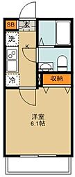 さいたま市北区宮原町1丁目アパート 1Kの間取図画像
