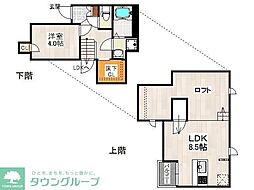 CB大和田ロータス 1LDKの間取図画像