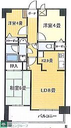 キャッスルマンション与野 3LDKの間取図画像