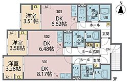 さいたま市見沼区大字小深作アパート 1DKの間取図画像
