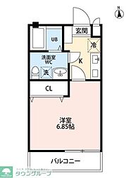 infogliaBrezza 1Kの間取図画像