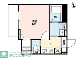 robot home 宮原町 1Kの間取図画像