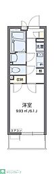 クレイノBonheur 1Kの間取図画像