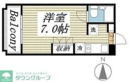 メゾン・ド・ミラベル ワンルームの間取図画像