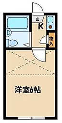 スリジエ 1Kの間取図画像