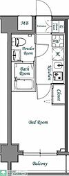 N-stage武蔵浦和 1Kの間取図画像