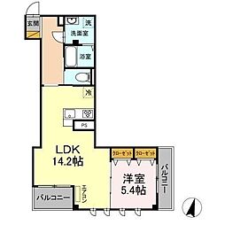 間取図画像 1LDK