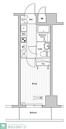 Nステージ西船橋3 1Kの間取図画像