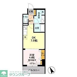 プライムコート千成 1DKの間取図画像