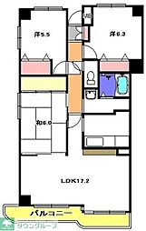 アイングレース八千代 3LDKの間取図画像