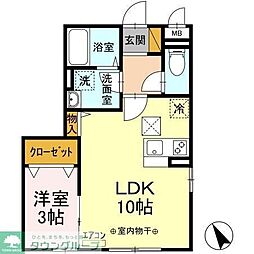 シャルマンコート 1LDKの間取図画像