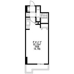 サイドワン ワンルームの間取図画像
