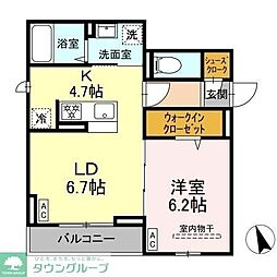 (仮称)前原東2丁目PJ 1LDKの間取図画像