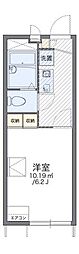 レオパレスエスベランサ 1Kの間取図画像