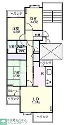 セントラル・コーポ船橋8番館 3SLDKの間取図画像