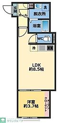 メゾン・ドゥ・アッシュ習志野 1LDKの間取図画像