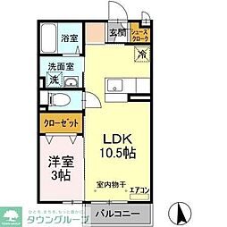 ファミーリエ1 1LDKの間取図画像