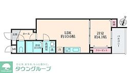 ミリアビタ習志野駅前 1LDKの間取図画像