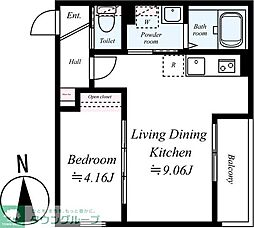 GRADUS八千代中央III 1LDKの間取図画像