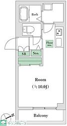 グランエヌ ワンルームの間取図画像