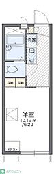 レオパレスFORET2 1Kの間取図画像