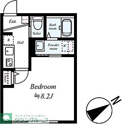GRADUS 船橋日大前 1Kの間取図画像