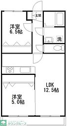 グランピリエ 2LDKの間取図画像