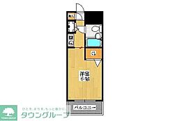 ジョイフル津田沼3 1Kの間取図画像