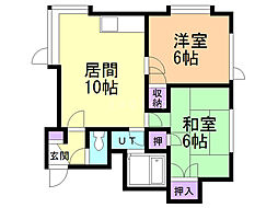 ベジタブルハウス 2LDKの間取図画像