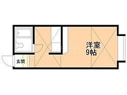 ハイデンス曙 ワンルームの間取図画像