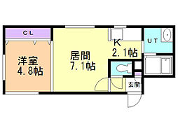 間取図画像 1LDK