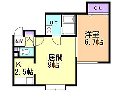 間取図画像 1LDK