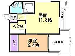 間取図画像 1LDK