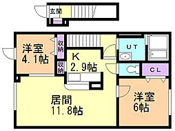 間取図画像 2LDK