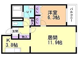 間取図画像 1LDK
