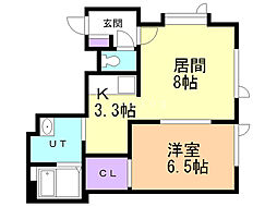 ル・カンパーニュ 1LDKの間取図画像