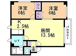 間取図画像 2LDK