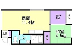 間取図画像 1SLDK