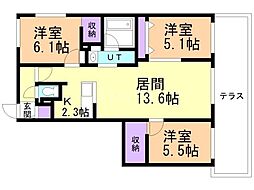 間取図画像 3LDK