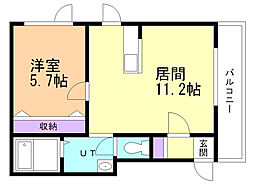 間取図画像 1LDK