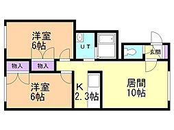 間取図画像 2LDK