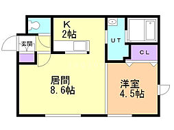 間取図画像 1LDK