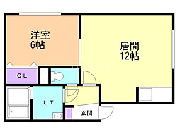 間取図画像 1LDK