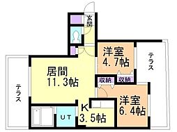 間取図画像 2LDK
