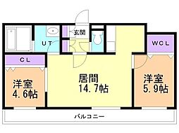 間取図画像 2LDK