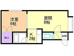 間取図画像 1LDK