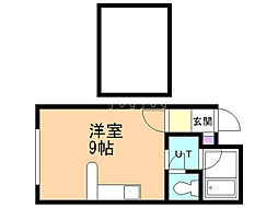 マイハウス前田 ワンルームの間取図画像